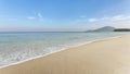 Amazing blue sky and calm Andaman sea in the morning Beautiful seascape nature for background and summer design Royalty Free Stock Photo