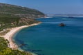 Amazing blue water beach in ArrÃÂ¡bida, Alentejo in Portugal