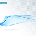 amazing blue wave abstract background