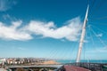 Amazing bridge in Pescara city Royalty Free Stock Photo