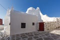 Amazing building of orthodox church Mykonos, Cyclades, Greece