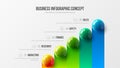 Amazing business infographic presentation vector illustration concept. Corporate marketing analytics data report creative design l Royalty Free Stock Photo