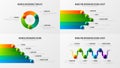 Amazing business infographic set design layout. Premium quality marketing analytics presentation vector illustration template.