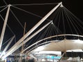 An amazing caption of the port of Genova by night in spring days