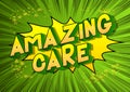 Amazing Care - Comic book style words