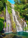 Amazing cascade waterfall in a tropical jungle at Bali