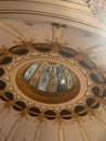 The amazing ceiling in the London Coliseum