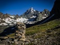 Amazing and charming view to the highest mountain in Austria, Grossglockner.