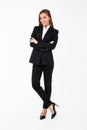 Amazing cheerful business woman standing with arms crossed Royalty Free Stock Photo