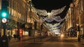 Amazing Christmas decoration at London Regent street - LONDON, ENGLAND - DECEMBER 15, 2018