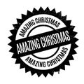 Amazing Christmas rubber stamp