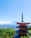 Amazing Chureito pagoda Fuji mountain c Royalty Free Stock Photo