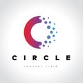 Amazing circle hot cold energy logo