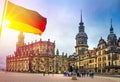 The amazing city of Dresden in Germany. Royalty Free Stock Photo