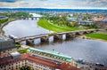 The amazing city of Dresden in Germany Royalty Free Stock Photo