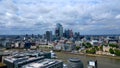 Amazing City of London from above - aerial view over London Skyline - LONDON, UK - JUNE 9, 2022 Royalty Free Stock Photo