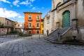 Amazing cityscape of Novara di Sicilia town. View of Novara di Sicilia, Sicily, Italy, Europe. Mountain village Novara di Sicilia