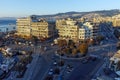 Amazing Cityscape sunrise of Kavala, Greece