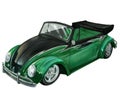 An amazing classic volkswagen beetle illustration