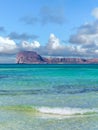 Amazing clear blue water on Balos beach