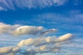 Amazing cloud formations on a blue sky Royalty Free Stock Photo