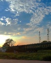 Amazing clouds, sunrest view & beauty and nature.