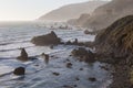 Amazing Coastline Along Pacific Coast Highway, California Royalty Free Stock Photo