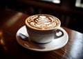 Amazing coffee art by barista Royalty Free Stock Photo