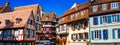 Amazing Colmar -traditional floral town in Alsace region,France