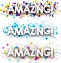 Amazing color banners. Royalty Free Stock Photo