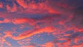 Crazy Clouds - pink blue sky -