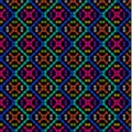 The Amazing of Colorful Circle Pink, Purple, Orange, Yellow, Blue and Green , Abstract, Repeat, Illustrator Pattern Wallpaper Royalty Free Stock Photo