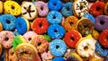 Beautiful colorful doughnuts