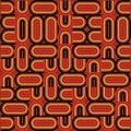 The Amazing of Colorful Lines Red, Gold and Black, Abstract, Repeat, Illustrator Pattern Wallpaper Royalty Free Stock Photo