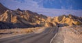 The amazing colorful rocks and mountains at Death Valley National Park - Artists Palette - DEATH VALLEY - CALIFORNIA -