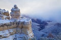 Snow Storm at Grand Canyon Royalty Free Stock Photo