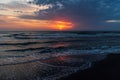 Amazing colorful sunrise at sea Royalty Free Stock Photo