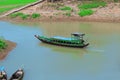 Amazing and colorful view of beautiful boat in Kaptai Lake, Rangamati, Bangladesh