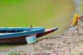 Amazing and colorful view of beautiful boat in Kaptai Lake, Rangamati, Bangladesh Royalty Free Stock Photo