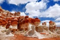 Amazing colors and shapes of sandstone formations of Blue Canyon in Hopi reservation, Arizona Royalty Free Stock Photo