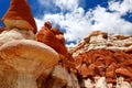 Amazing colors and shapes of sandstone formations of Blue Canyon in Hopi reservation, Arizona Royalty Free Stock Photo