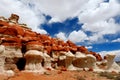 Amazing colors and shapes of sandstone formations of Blue Canyon in Hopi reservation, Arizona Royalty Free Stock Photo