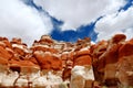 Amazing colors and shapes of sandstone formations of Blue Canyon in Hopi reservation, Arizona Royalty Free Stock Photo