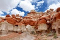 Amazing colors and shapes of sandstone formations of Blue Canyon in Hopi reservation, Arizona, USA Royalty Free Stock Photo