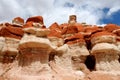 Amazing colors and shapes of sandstone formations of Blue Canyon in Hopi reservation, Arizona, USA Royalty Free Stock Photo