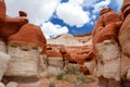 Amazing colors and shapes of sandstone formations of Blue Canyon in Hopi reservation, Arizona, USA Royalty Free Stock Photo