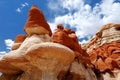 Amazing colors and shapes of sandstone formations of Blue Canyon in Hopi reservation, Arizona, USA Royalty Free Stock Photo