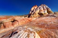 Amazing colors and shapes of sandstone formations in Valley of Fire State Park Royalty Free Stock Photo