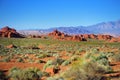 Amazing colors and shapes of sandstone formations in Valley of Fire State Park Royalty Free Stock Photo