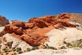 Amazing colors and shapes of sandstone formations in Valley of Fire State Park, Nevada, USA Royalty Free Stock Photo